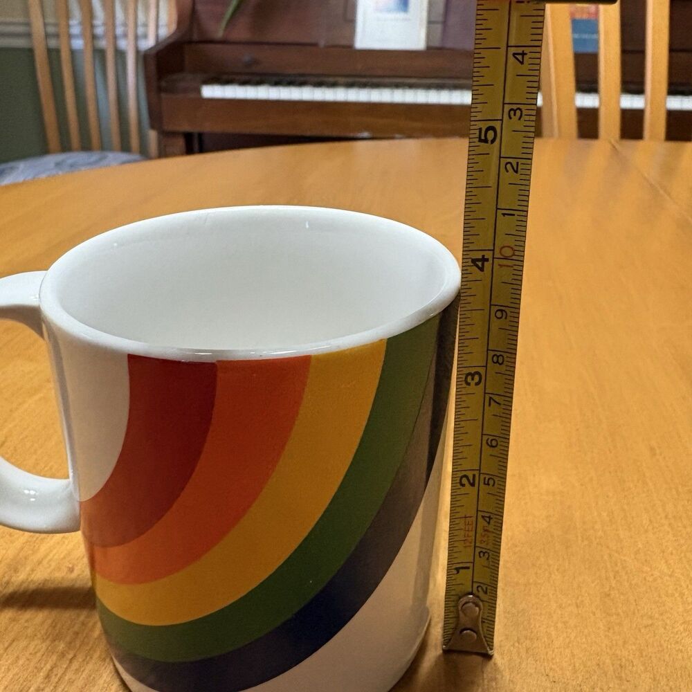 Vintage 1984 Rainbow Mug Ceramic FTDA  Collectible Coffee Tea Cup Gift 12‎ Oz - Picture 8 of 9